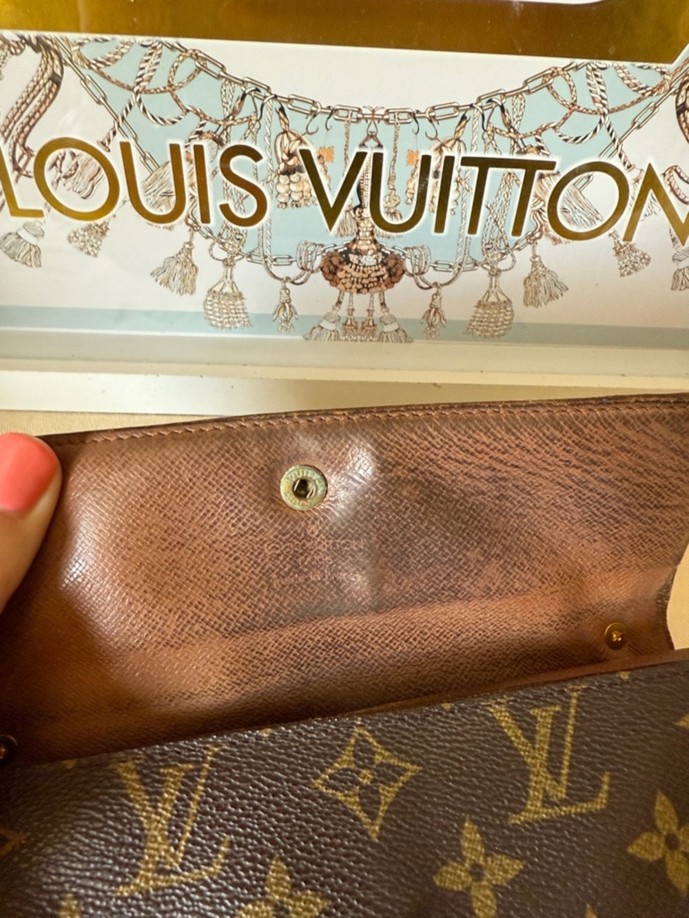 Louis Vuitton Vintage Monogram Long Wallet on Chain - Picture 13 of 14